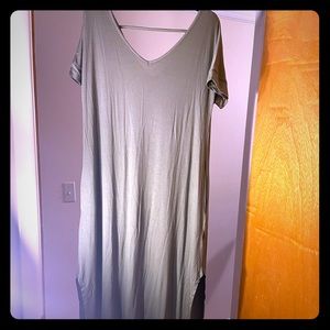 NWT Olive green cotton sun dress 👒🕶💃🏻💜 size L